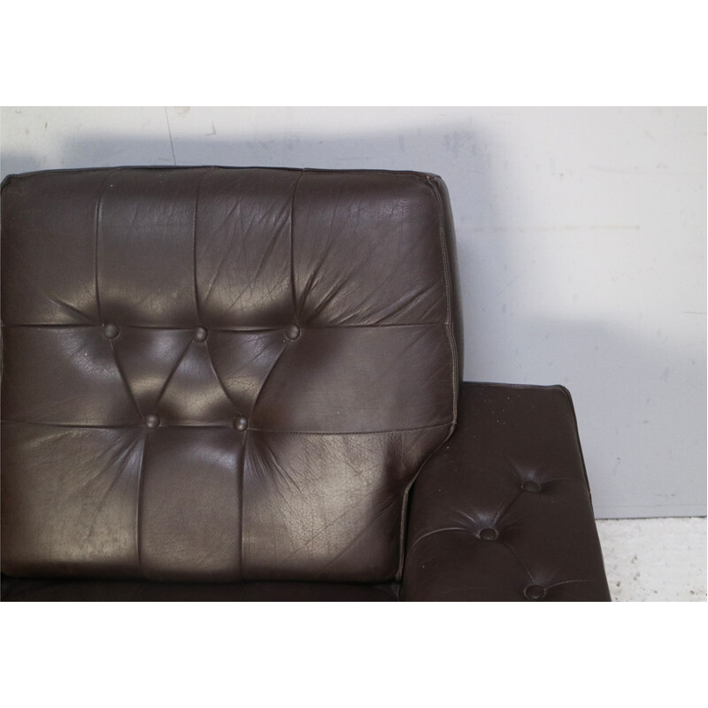 Vintage Danish leather sofa 1960