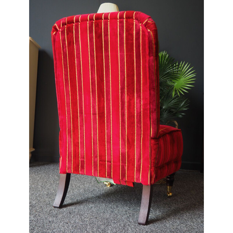 Vintage Alderney red armchair by Laura Ashley Home 