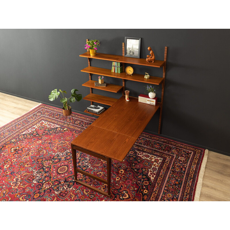 Vintage wall unit in teak by Poul Cadovius, Denmark, 1960s