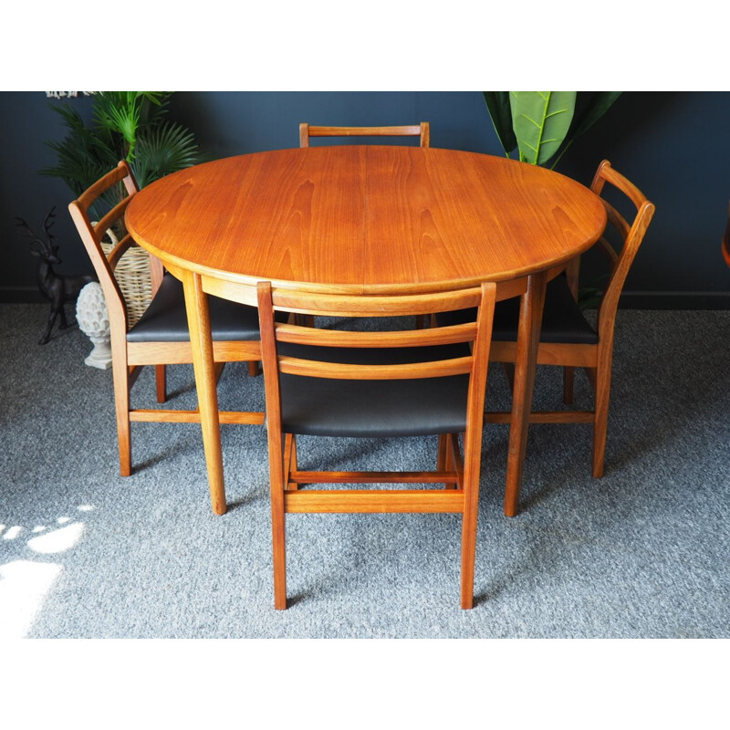 Vintage dining set with extending table by A&FH Furniture