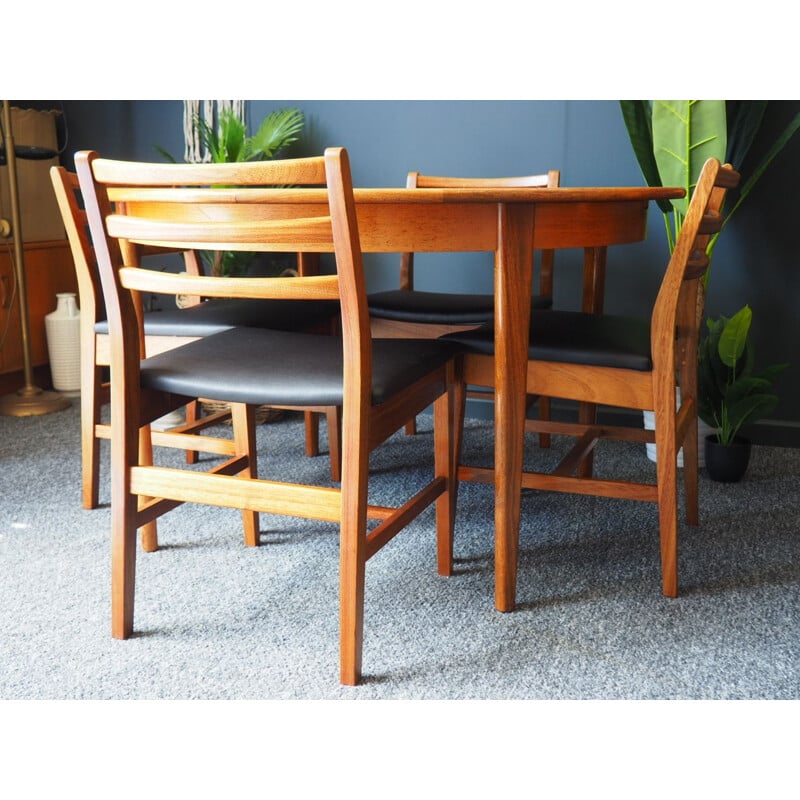 Vintage dining set with extending table by A&FH Furniture