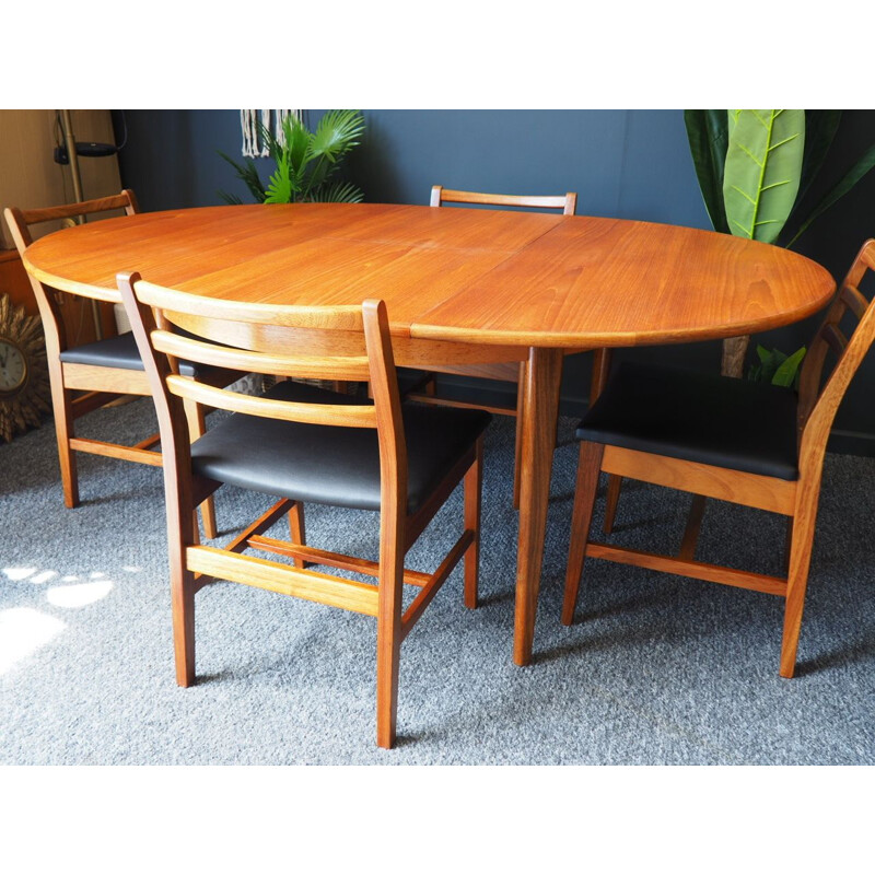 Ensemble à repas vintage avec table à rallonge par A&FH Furniture