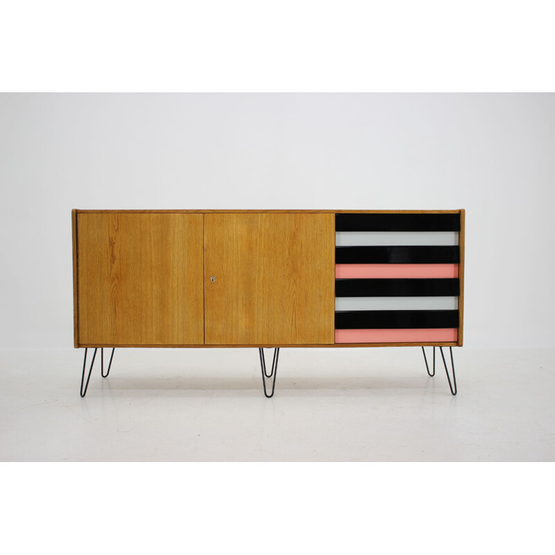 Oak vintage sideboard by Jiri Jiroutek, Czechoslovakia, 1950s