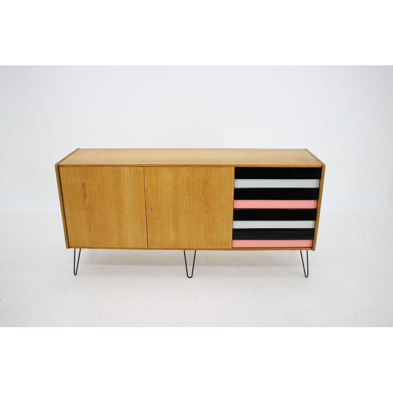 Oak vintage sideboard by Jiri Jiroutek, Czechoslovakia, 1950s