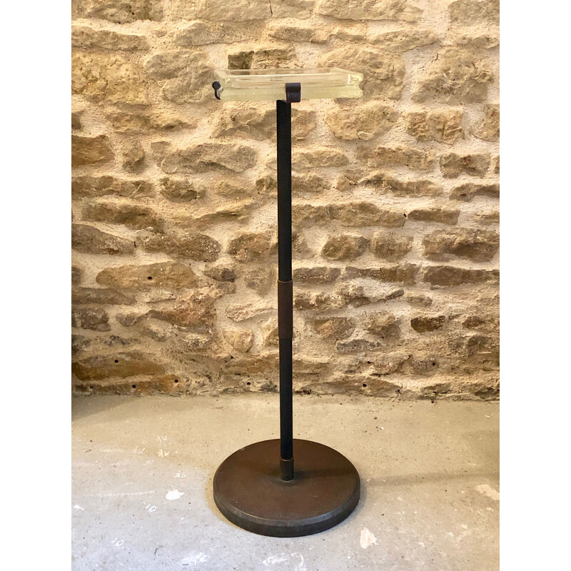 Ashtray on stand or empty pocket vintage by Jacques Adnet 1950