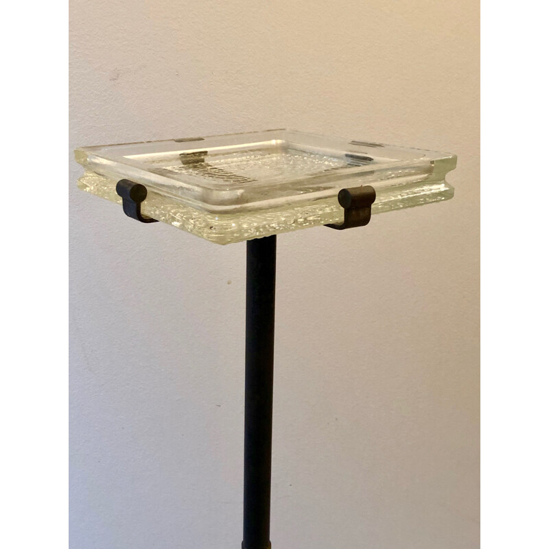 Ashtray on stand or empty pocket vintage by Jacques Adnet 1950