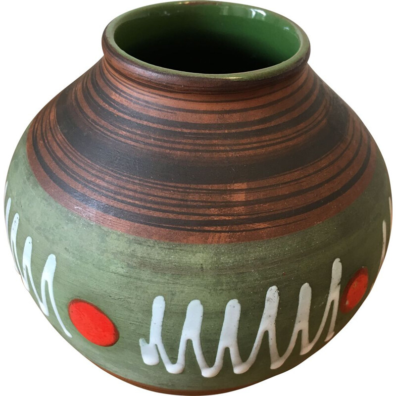 Vintage ceramic vase, West Germany, 1970s