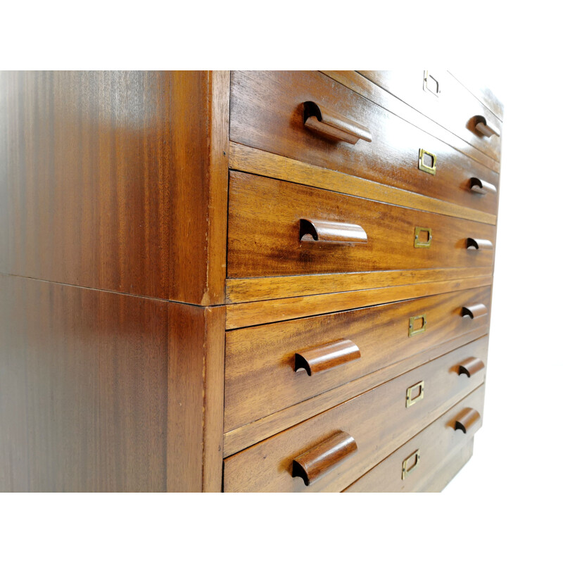 Oak vintage chest of drawers, 1940s