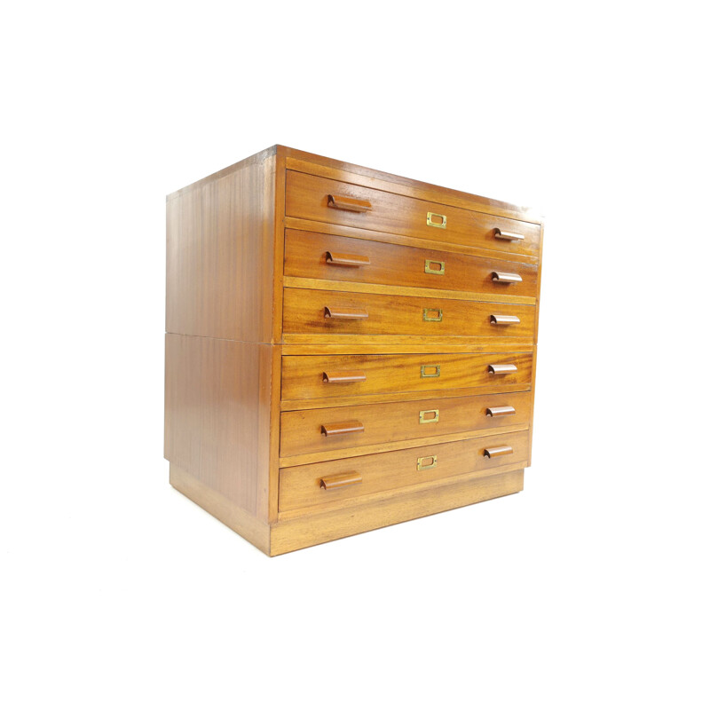 Oak vintage chest of drawers, 1940s