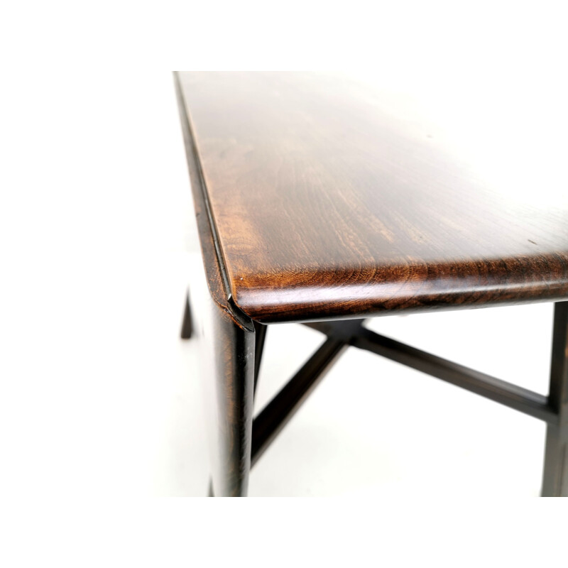 Vintage dining table in solid beech and elm wood