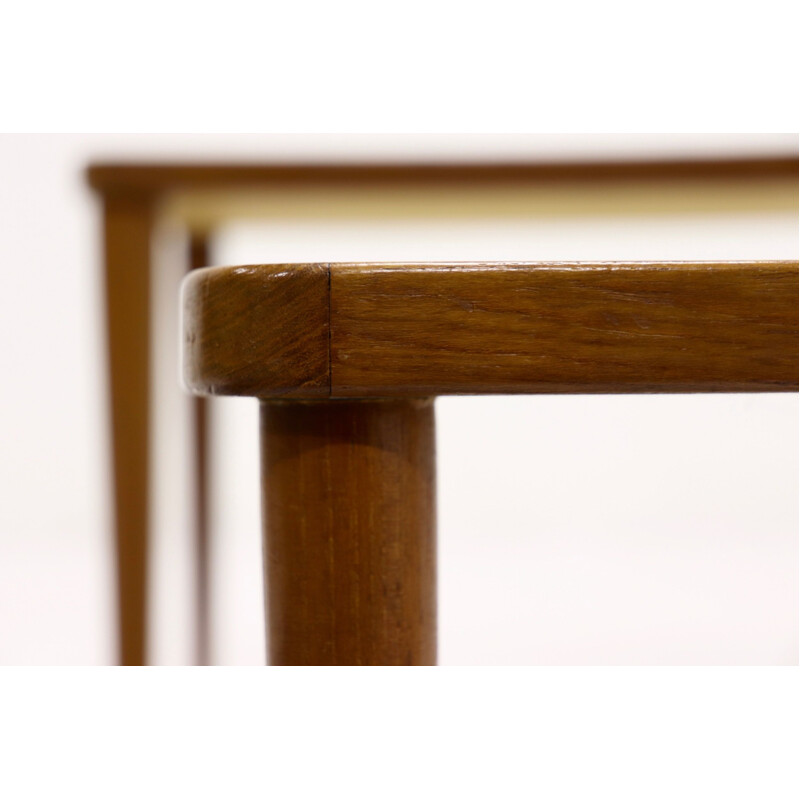 Set of 3 teak vintage nesting tables, 1960s