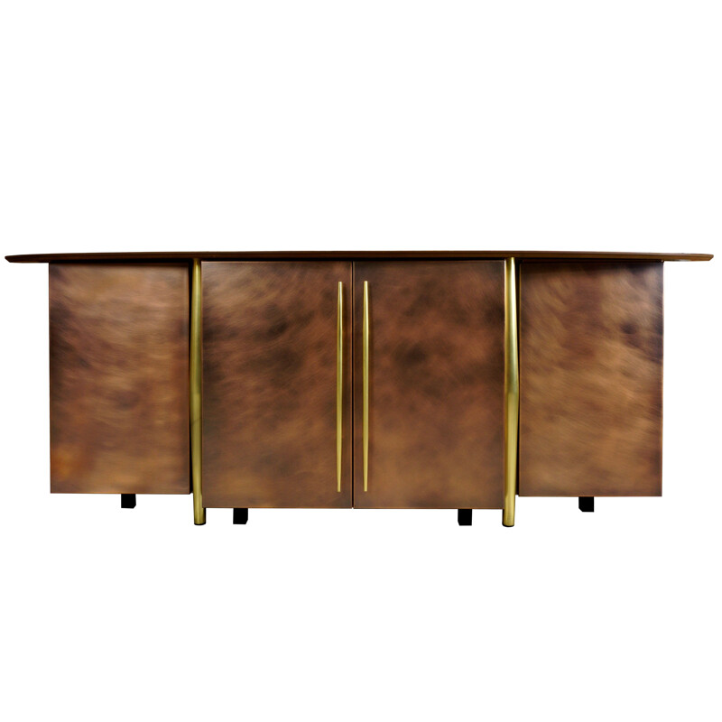 Vintage Sideboard by Belgo Chrom in copper and brass metal