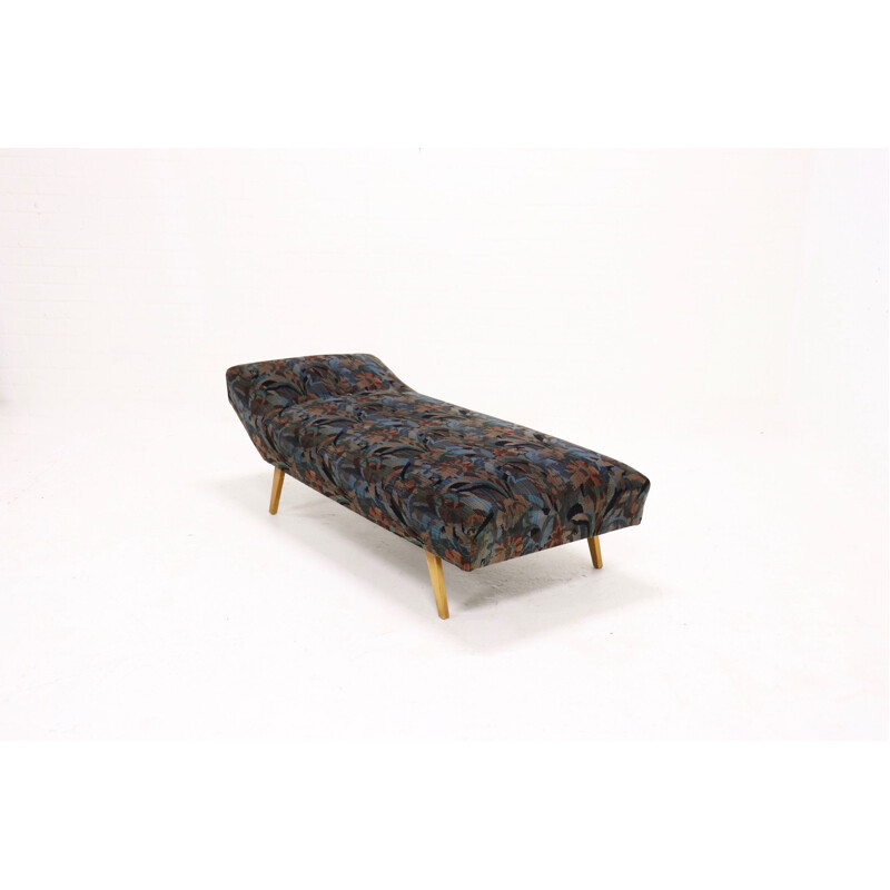 Vintage daybed with floral upholstery, 1950s
