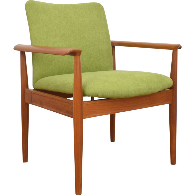 Vintage diplomat teak armchair by Finn Juhl for France & Søn, 1950s