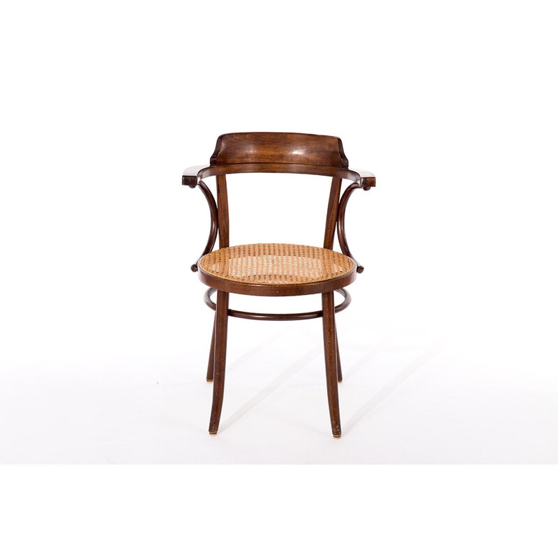 Chaise vintage en bois courbé, modèle 233, 1950