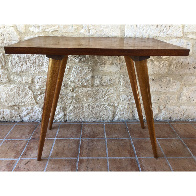 Vintage compass legs side table, 1960