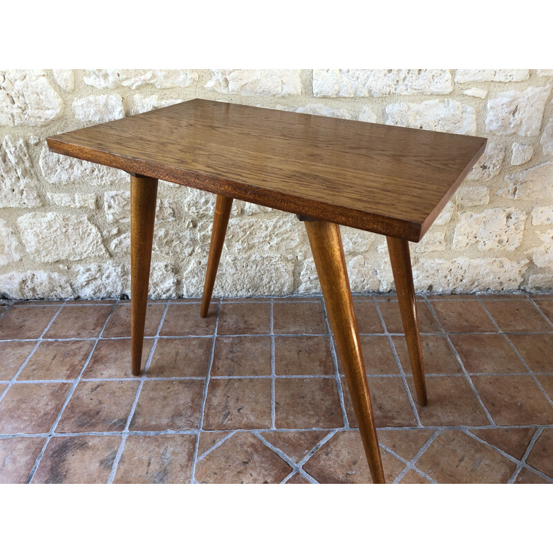 Vintage compass legs side table, 1960