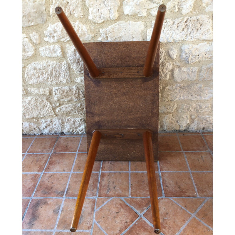 Vintage compass legs side table, 1960