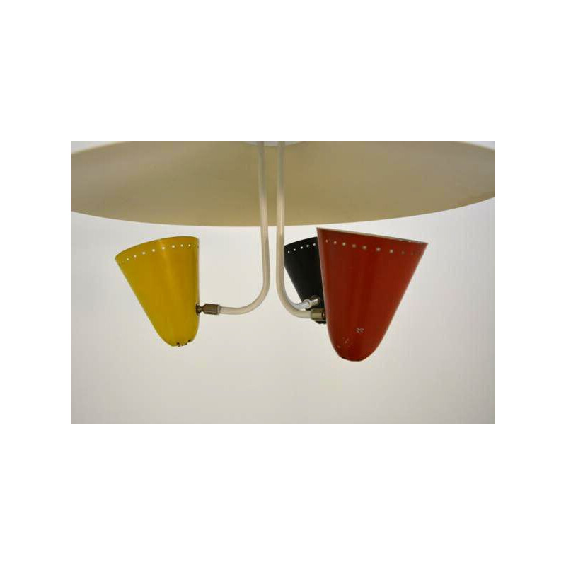 Vintage pendant lamp by H. BUSQUET for HALA ZEIST, 1950