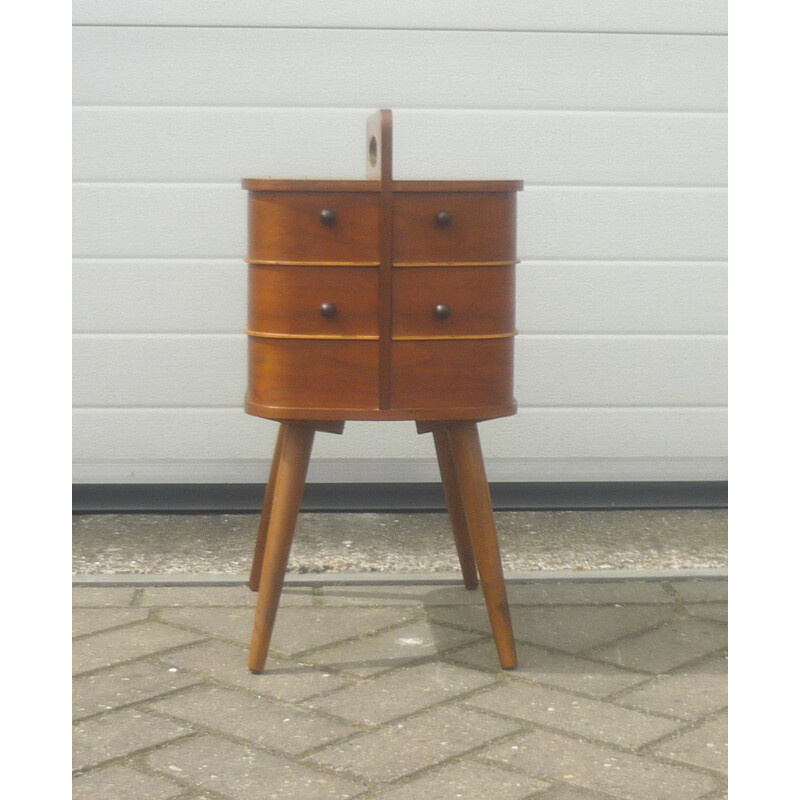 Petite commode portative en teck - 1950