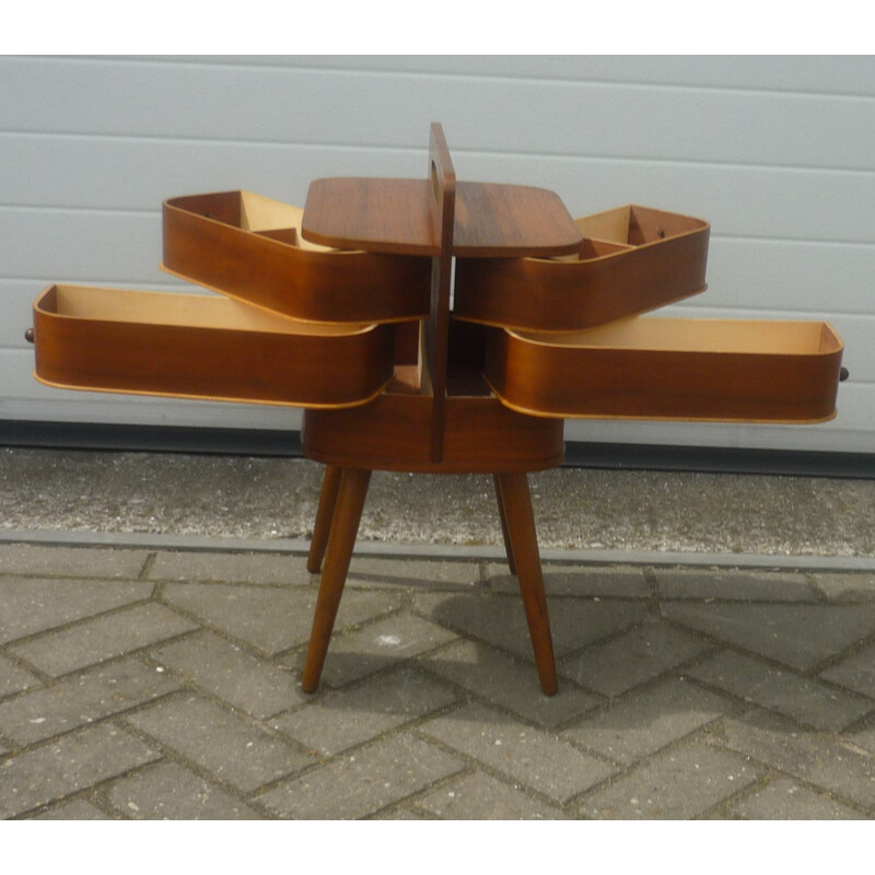 Petite commode portative en teck - 1950