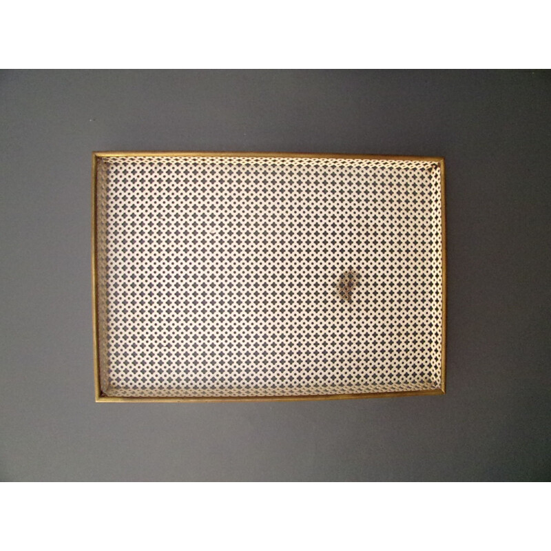 Tray in metal and brass, Mathieu MATEGOT - 1950s