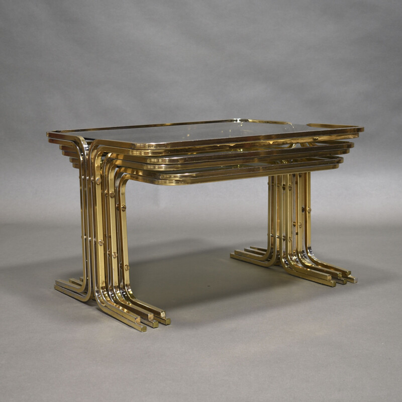 Set of vintage nesting tables, Italy, 1970s