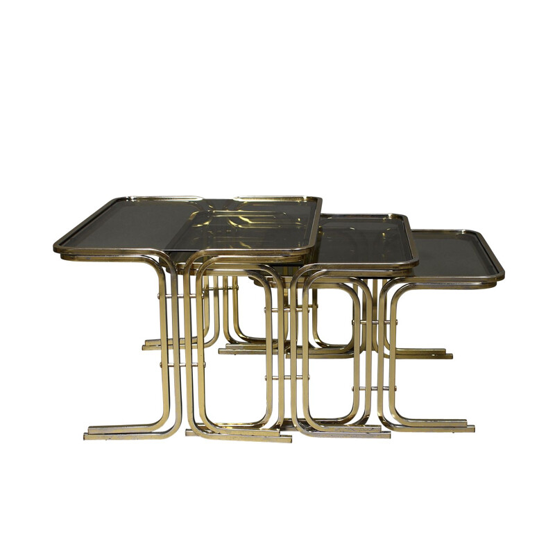 Set of vintage nesting tables, Italy, 1970s