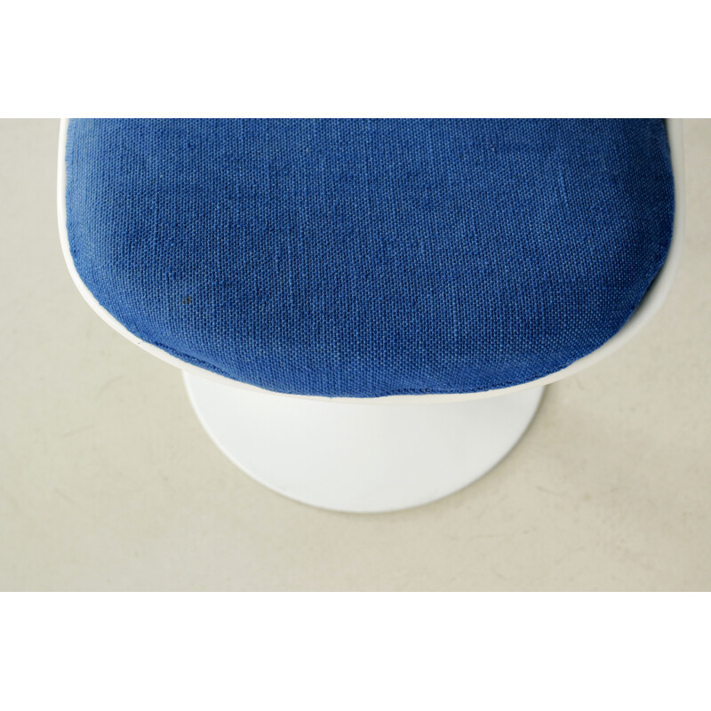 Knoll "Tulip" blue chair, Eero SAARINEN - 1970s
