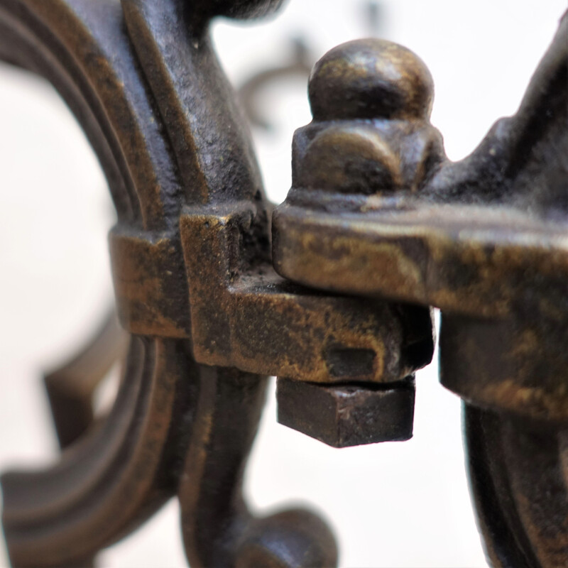 Vintage iron coat rack