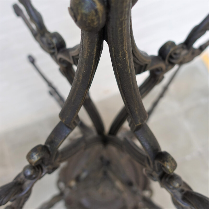 Vintage iron coat rack