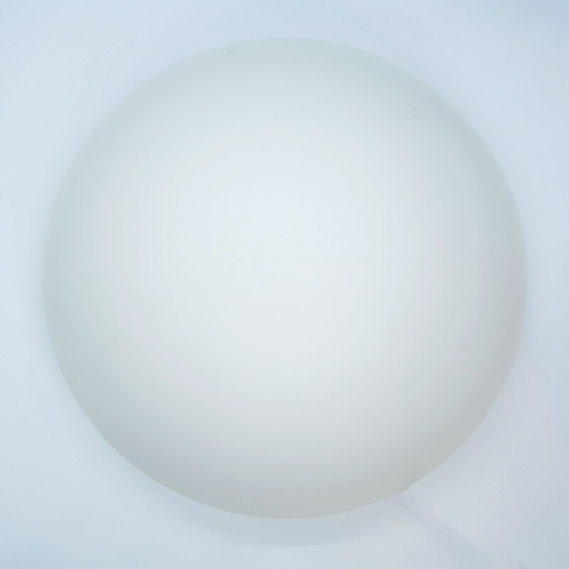 Vintage HP Leuchten white spherical ceiling, Germany 1970