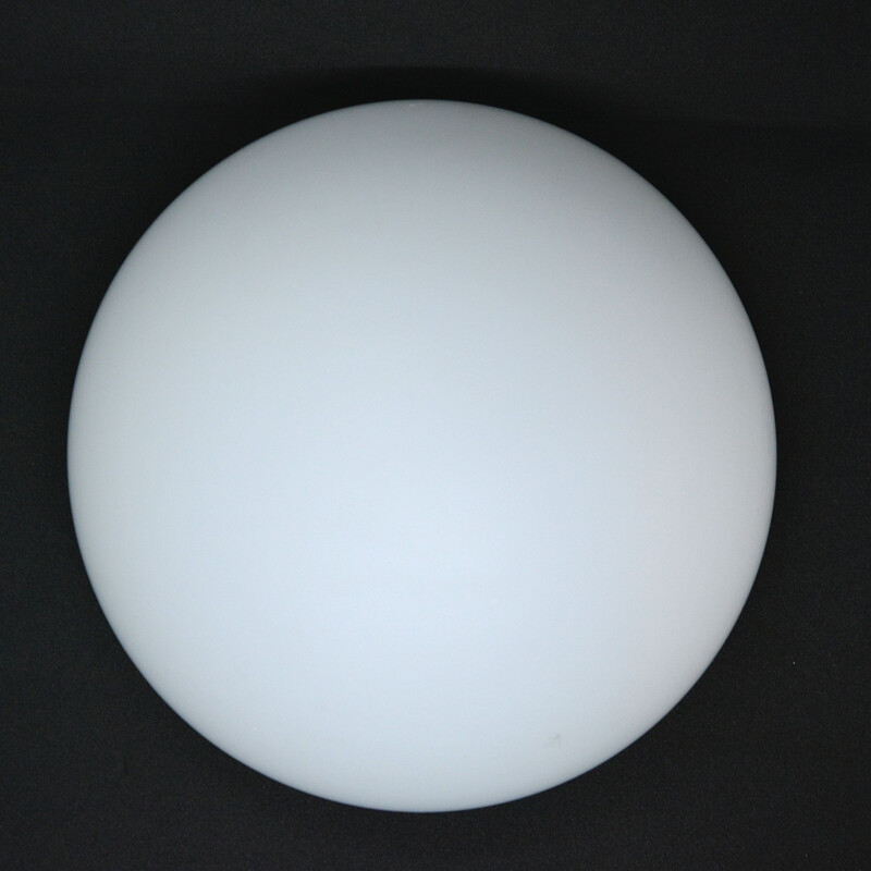 Vintage HP Leuchten white spherical ceiling, Germany 1970