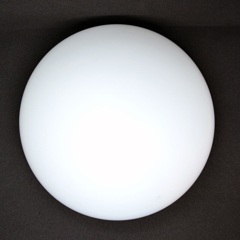 Vintage HP Leuchten white spherical ceiling, Germany 1970