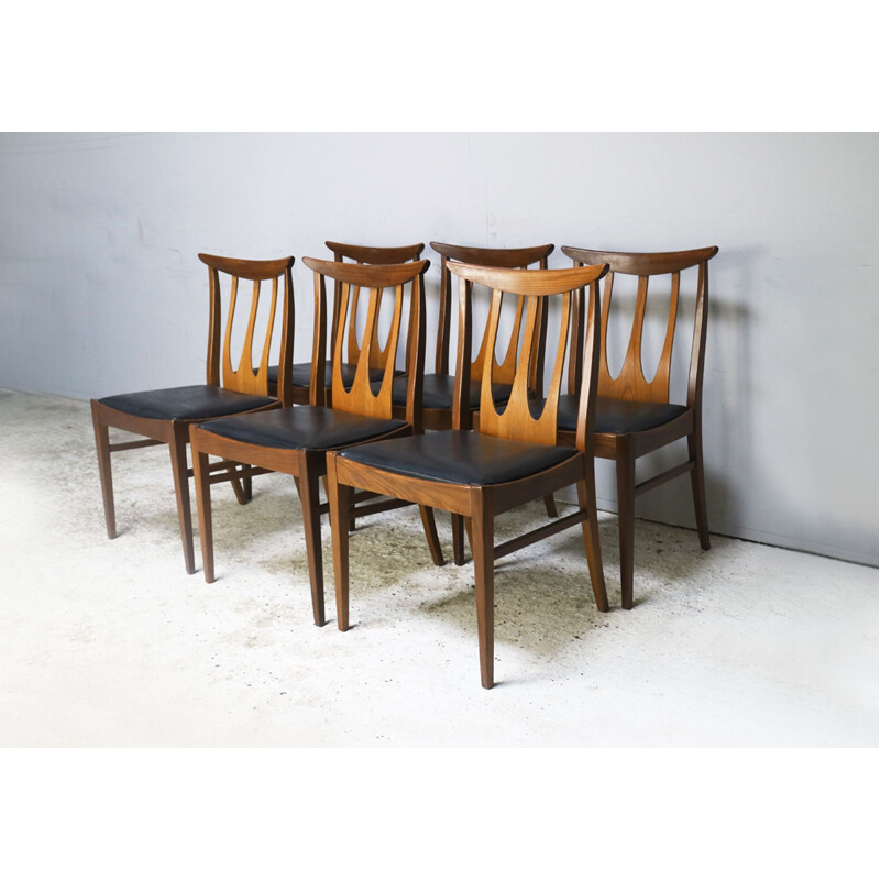 Vintage dining set with table and 6 dining chairs by G Plan