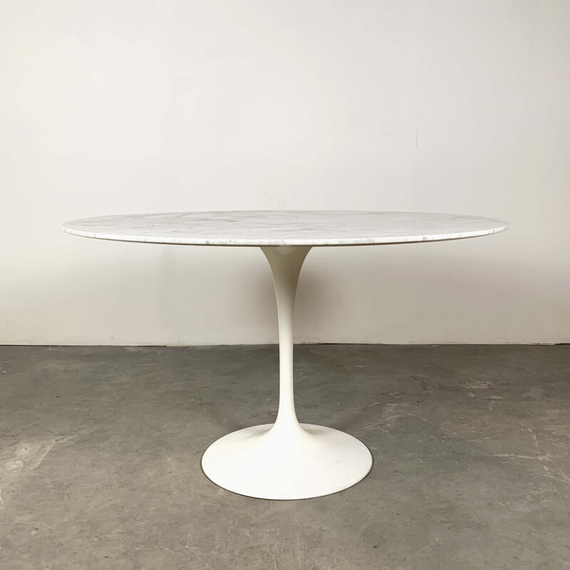 Marble vintage Tulip table by Eero Saarinen for Knoll, 1970s