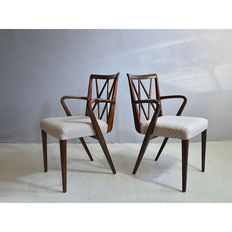 Ensemble de 2 chaises à repas vintage par Abraham A. Patijn