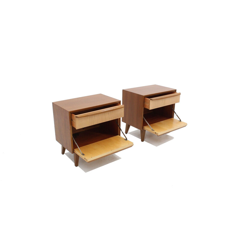 Vintage teak nightstands, 1960s