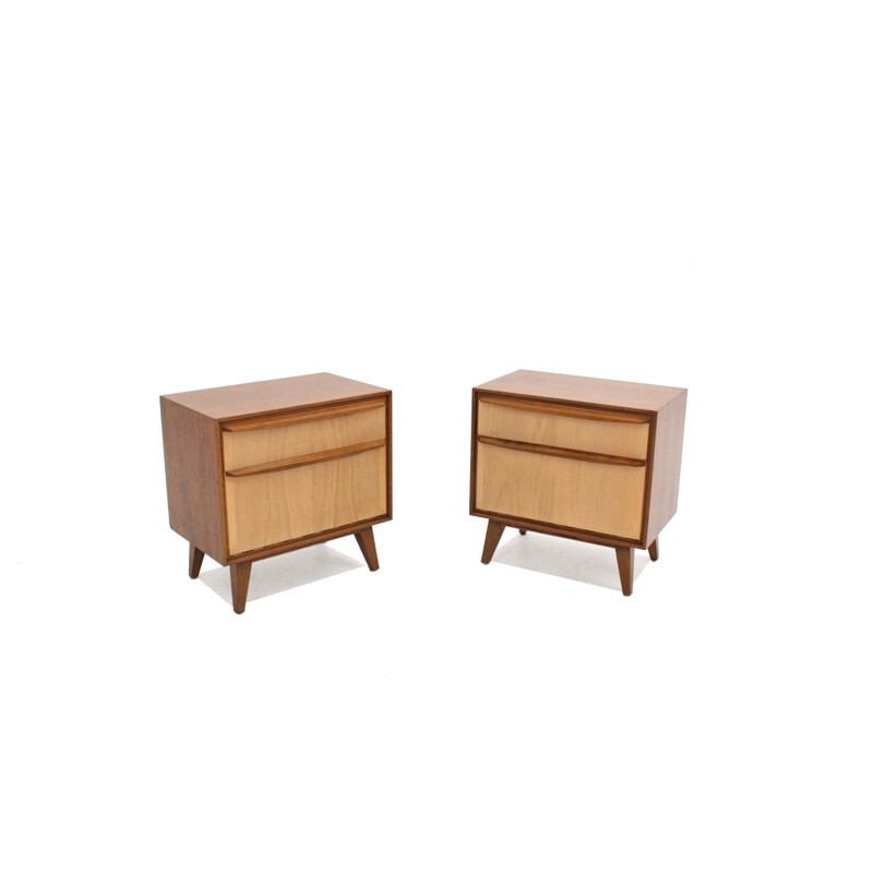 Vintage teak nightstands, 1960s