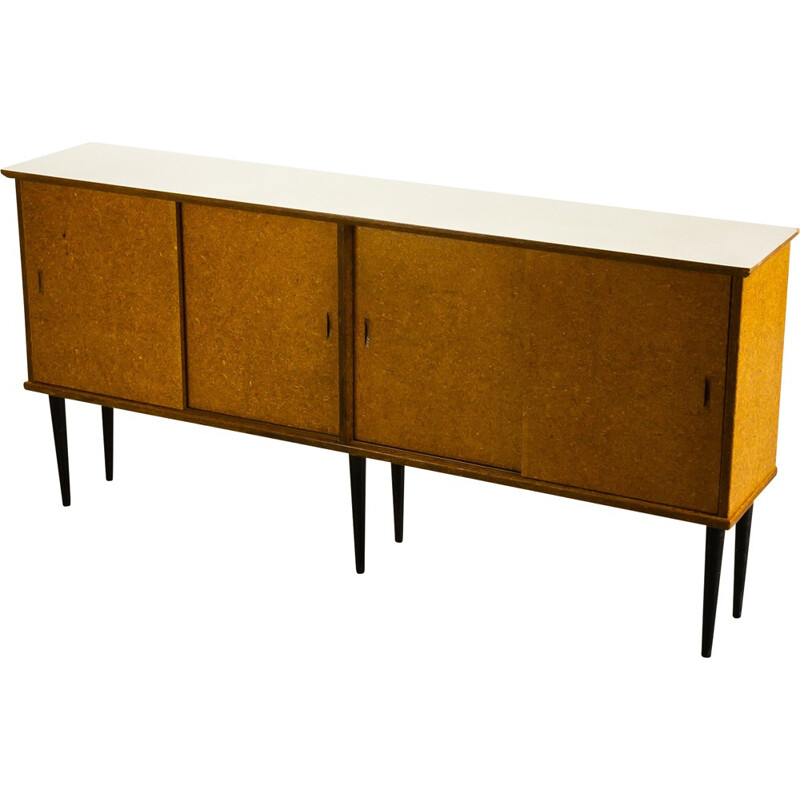  Dutch Nissen Naarden sideboard with sliding door - 1950s