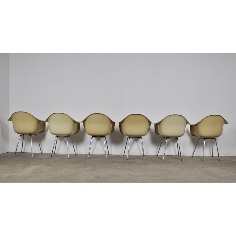 Set of 6 vintage dining chairs by Charles and Ray Eames for Herman Miller, 1960s