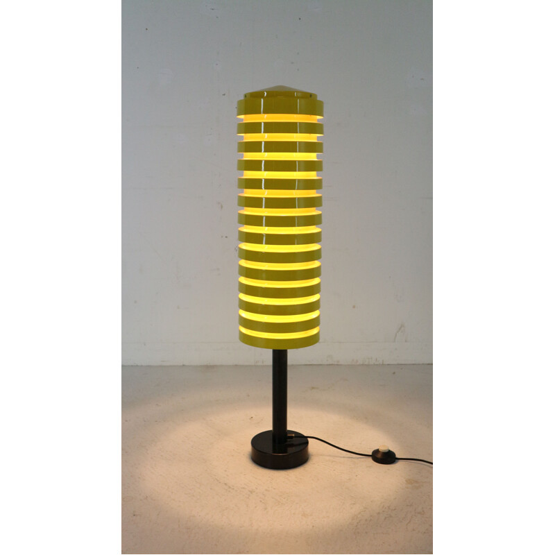 Scandinavian yellow vintage floor lamp by Hans Agne Jakobsson for Markaryd, 1960