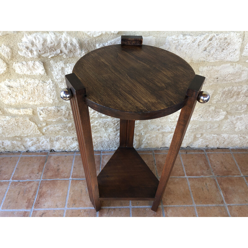 Vintage art deco tripod side table by Magontie, 1940-50s