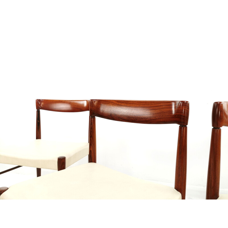 Set of 5 vintage Teak Dining Chairs by H.W. Klein for Bramin, 1960s