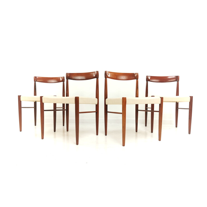 Set of 5 vintage Teak Dining Chairs by H.W. Klein for Bramin, 1960s