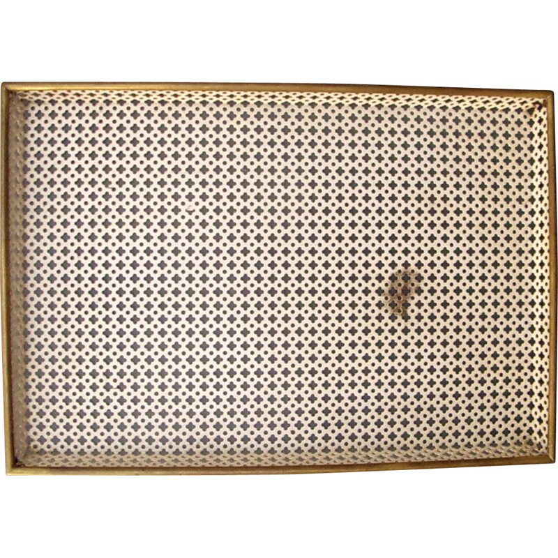 Tray in metal and brass, Mathieu MATEGOT - 1950s