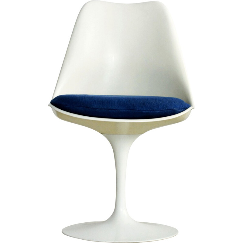 Knoll "Tulip" blue chair, Eero SAARINEN - 1970s