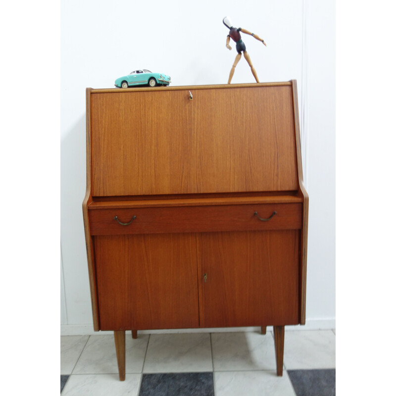 Vintage Teak secretary, model Lisa 1960s 