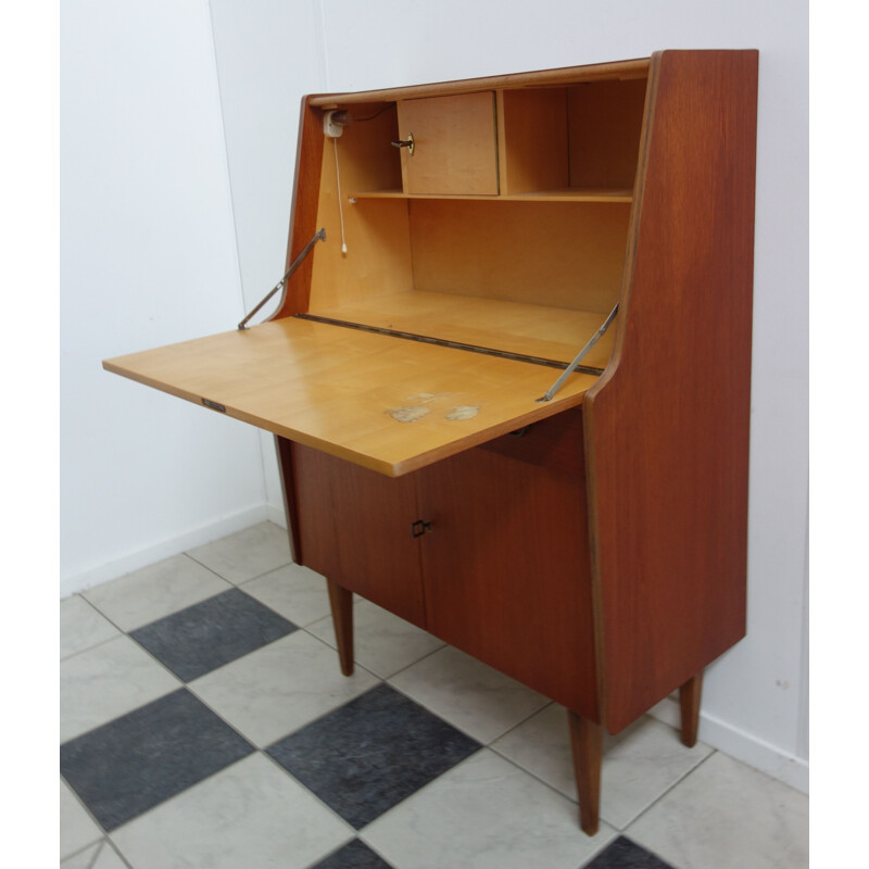 Vintage Teak secretary, model Lisa 1960s 