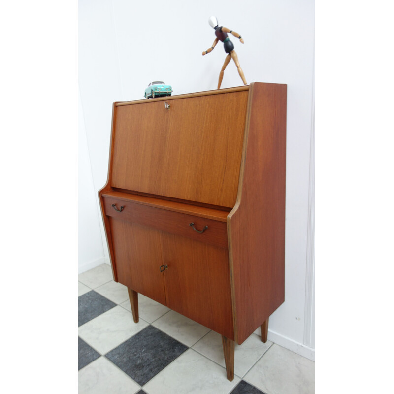 Vintage Teak secretary, model Lisa 1960s 